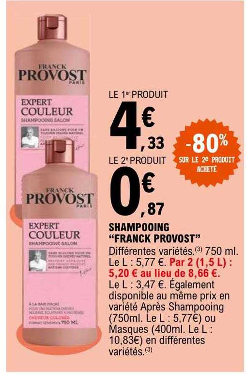 shampooing "franck provost"