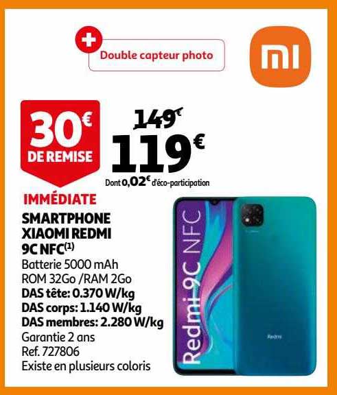 smartphone xiaomi redmi 9c nfc