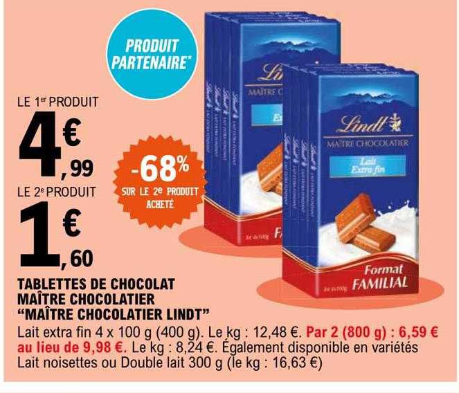 tablettes de chocolat maître chocolatier "maître chocolatier lindt"