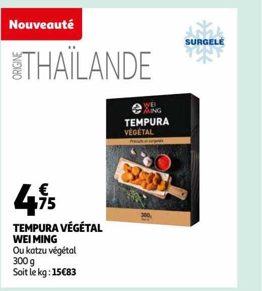tempura végétal wei ming