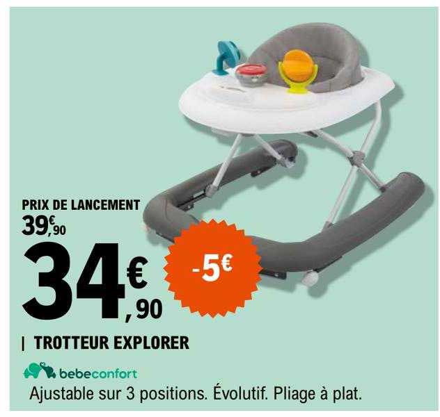 trotteur explorer bébé confort