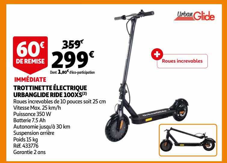 trottinette électrique Urban glide ride 100xs