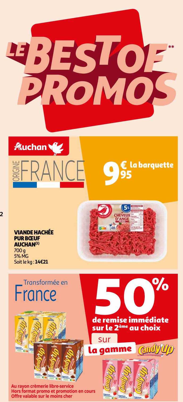 Viande Hachée Pur Bœuf Auchan