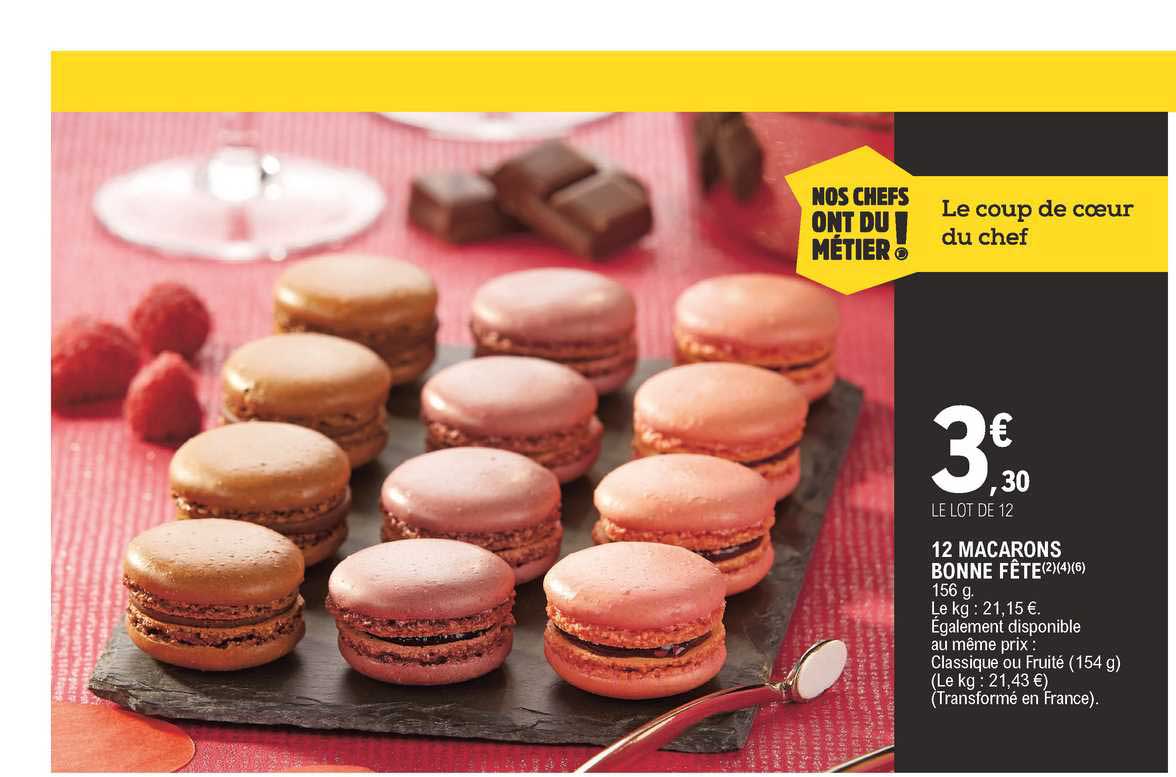 12 macarons bonne fête