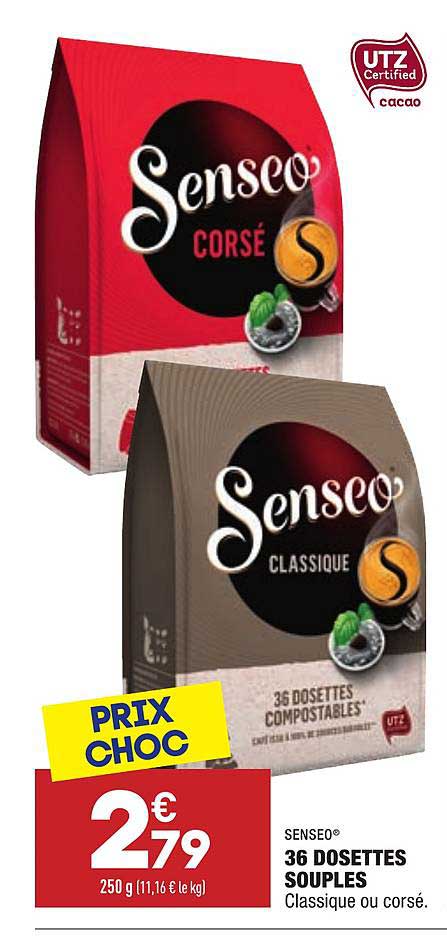 36 Dosettes Souples Senseo