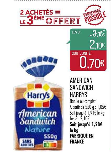 american sandwich harrys