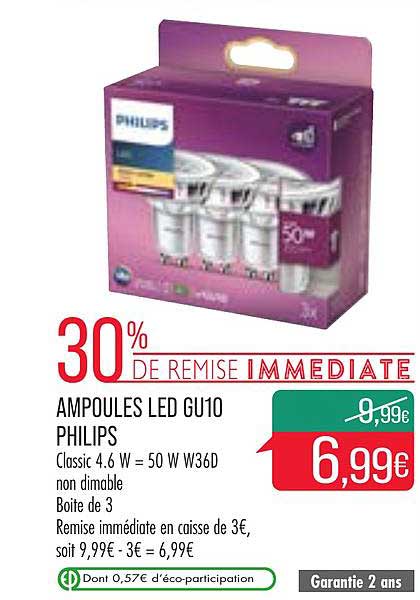 ampoules led gu10 philips