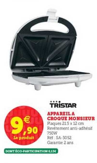 Appareil Croque Monsieur Tristar