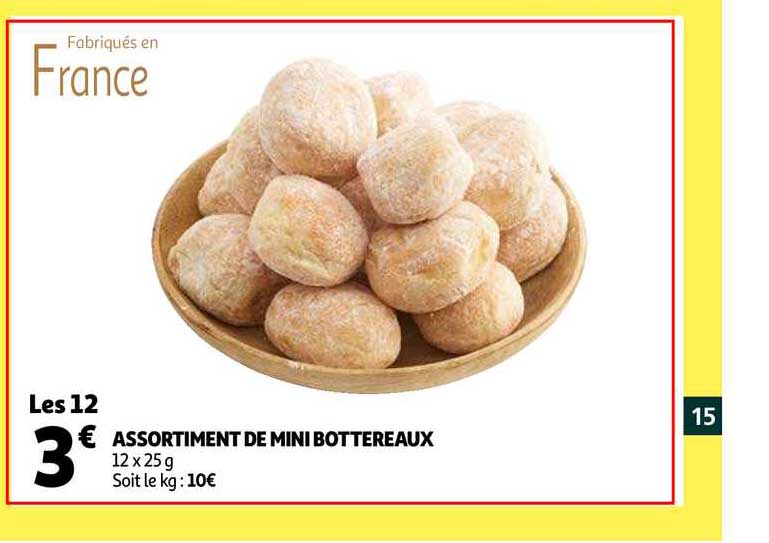 assortiment de mini bottereaux