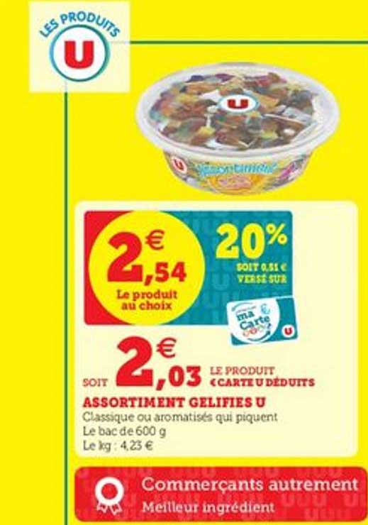 Assortiment Gélifiés U