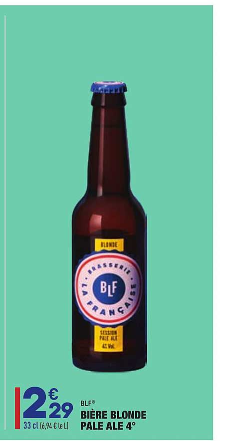 bière blonde pale ale 4° blf