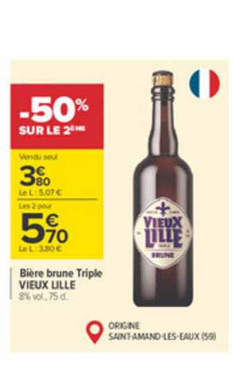 bière brun triple vieux lille