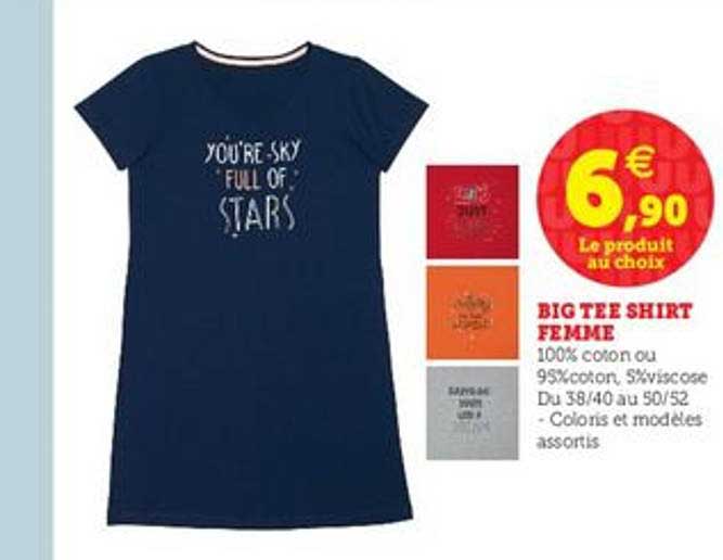 big tee shirt femme
