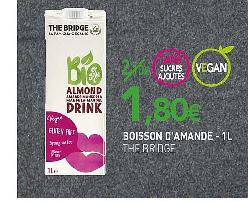 boisson d'amande thé bridge