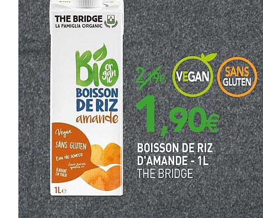 boisson de riz d'amande the bridge