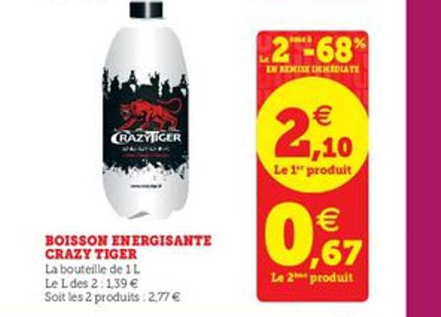 boisson énergisante crazy tiger