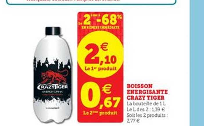 boisson énergisante crazy tiger