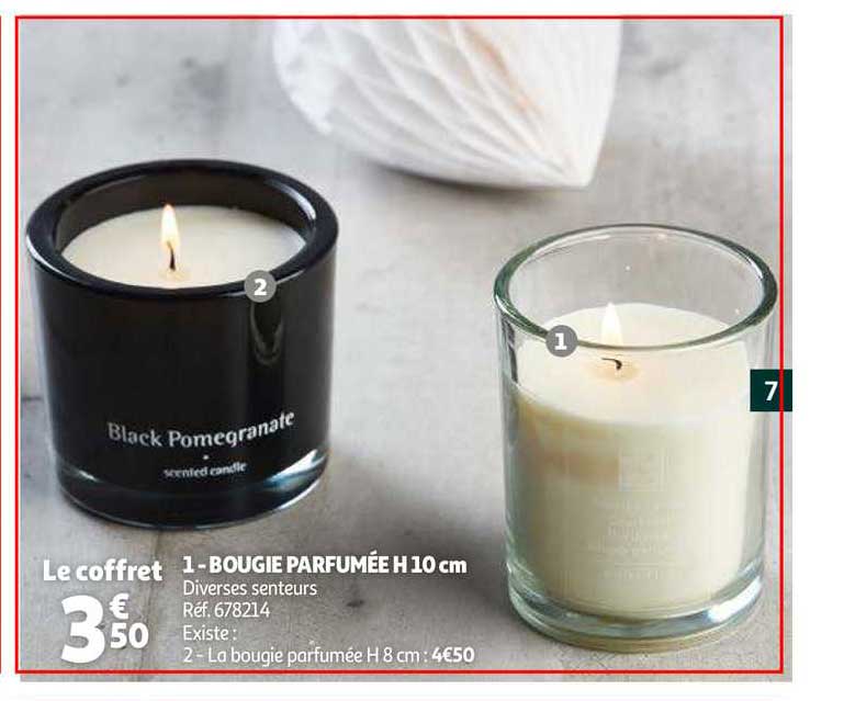 Bougie Parfumée H 10 Cm