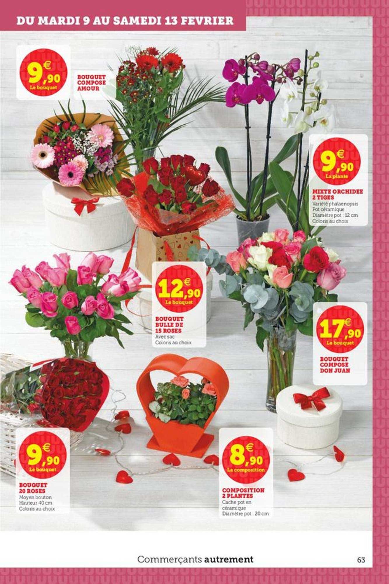 bouquet composé amour, bouquet bulle de 15 roses, bouquet 20 roses, composition 2 plantes, bouquet composé don juan