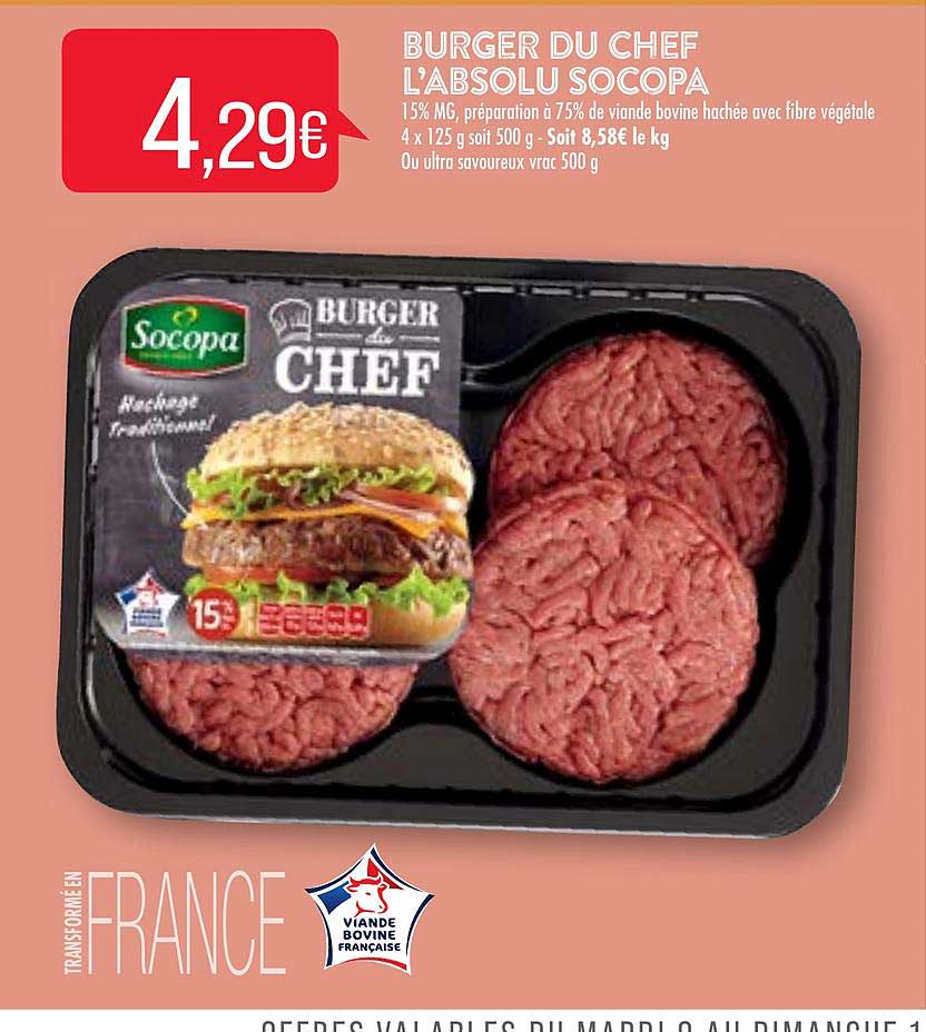 burger du chef l'absolu socopa