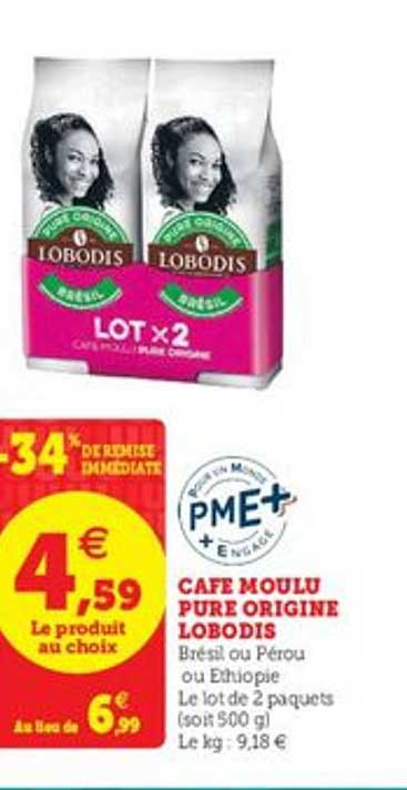 Café Moulu Pure Origine Lobodis