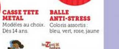 casse tête metal, balle anti-stress