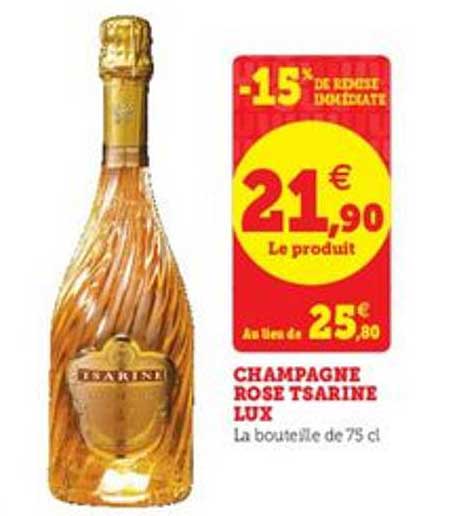 Champagne Rose Tsarine Lux