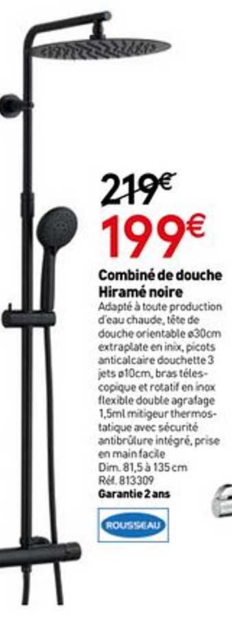 Combiné De Douche Hiramé Noire