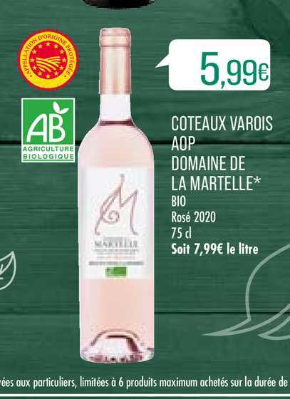 coteaux varois aop domaine de la martelle