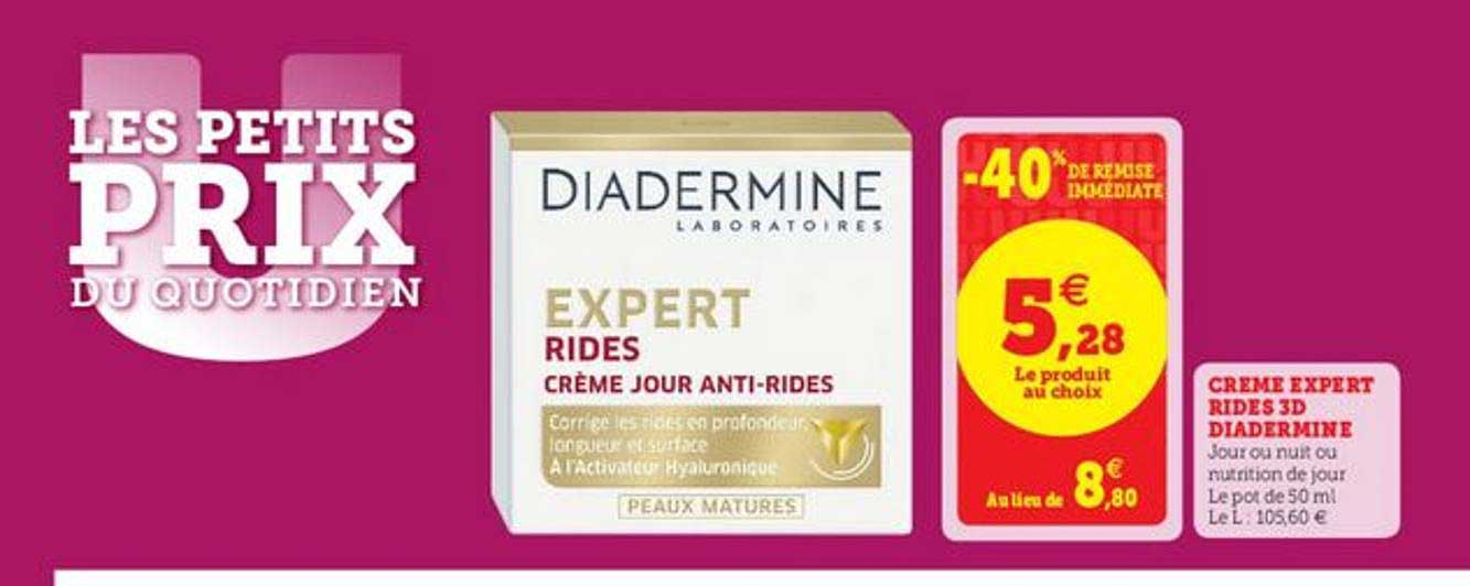 crème expert rides 3d diadermine