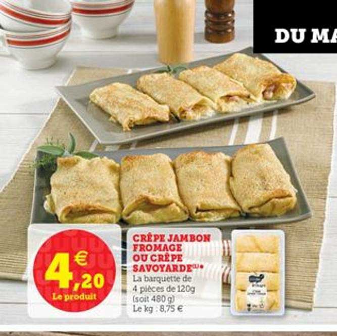 crêpe jambon fromage ou crêpe savoyarde