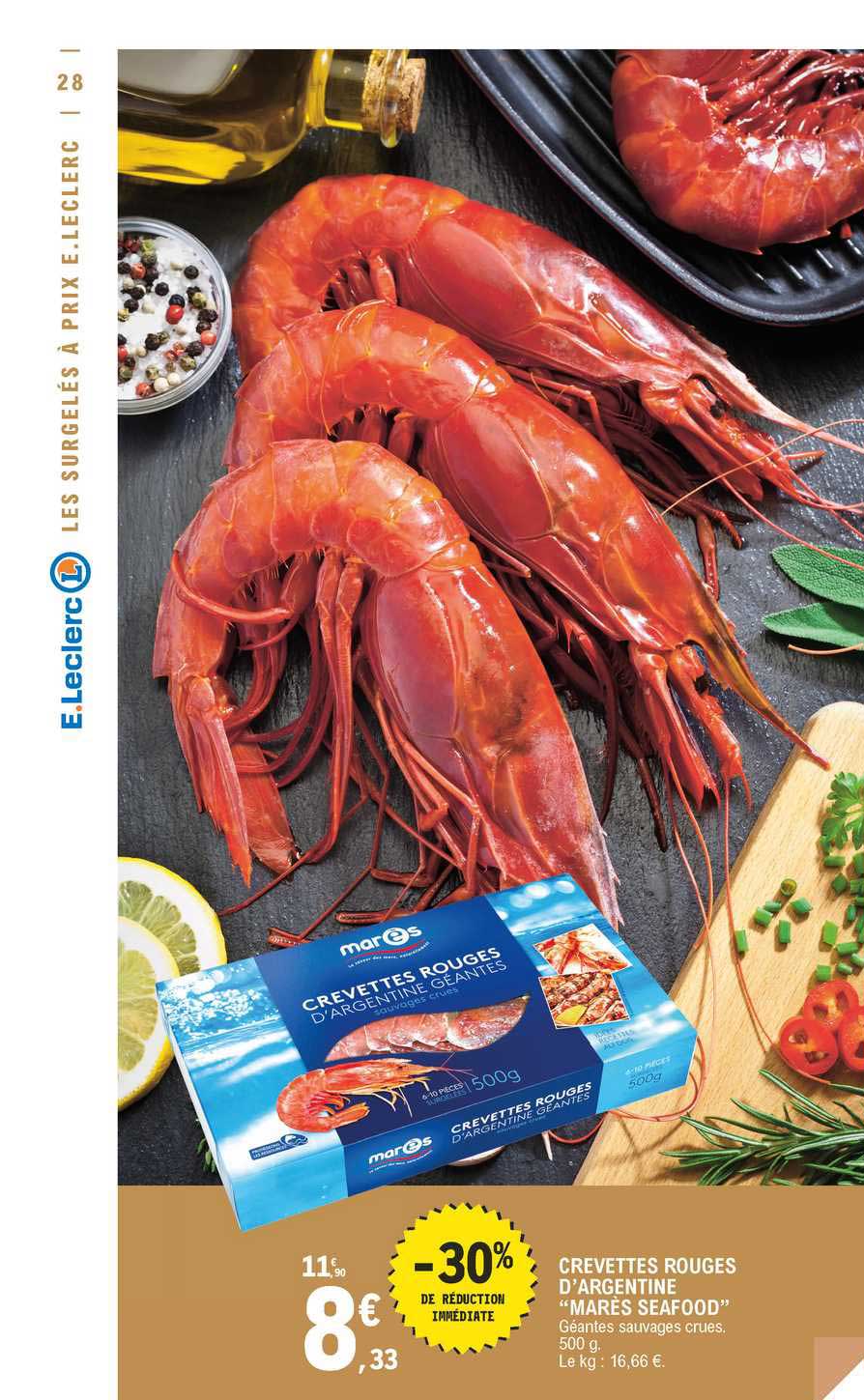 crevettes rouges d'argentine "marès seafood"