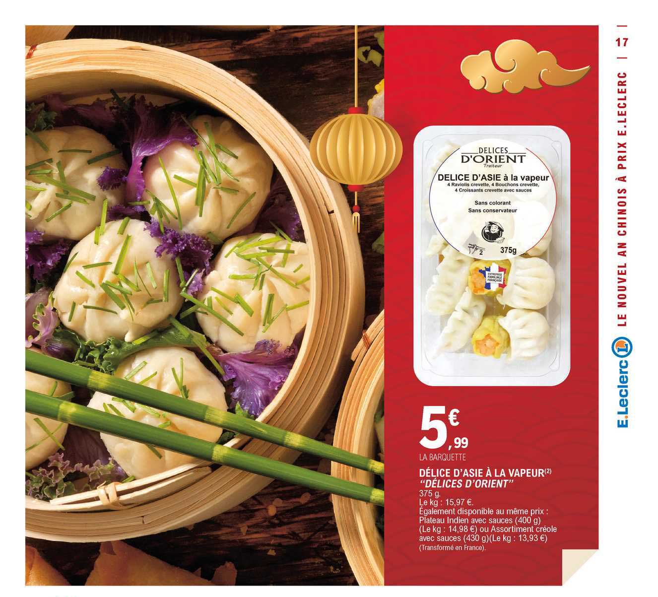 délice d'asie à la vapeur "délices d'orient"