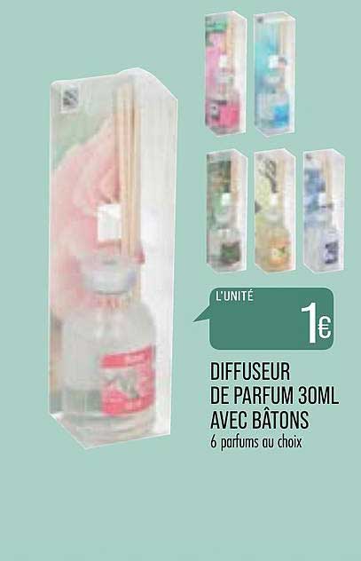 diffuseur de parfum 30ml avec bâtons