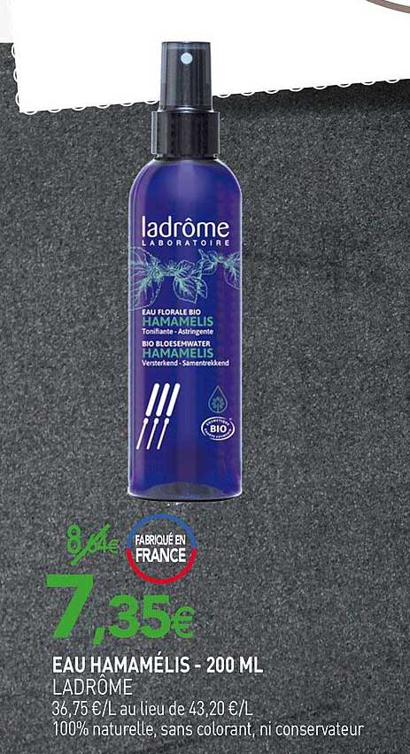 eau humamélis ladrôme