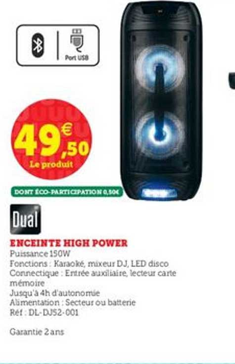 enceinte high power dual