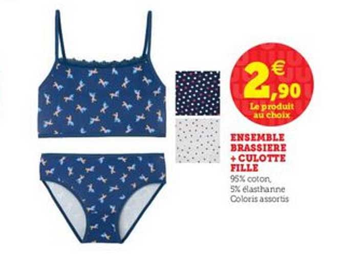 Ensemble Brassière + Culotte Fille