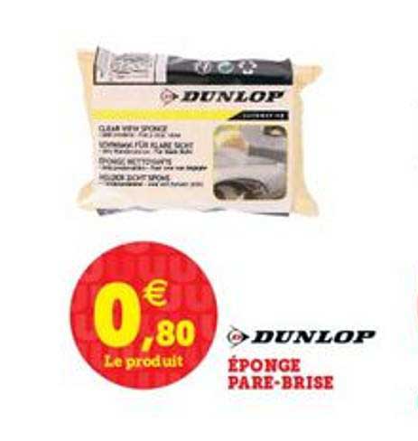 éponge pare-brise dunlop