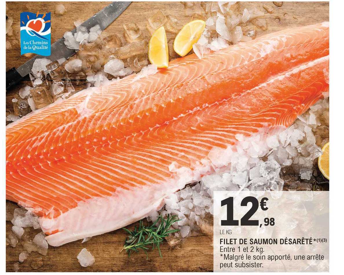 filet de saumon désarêté