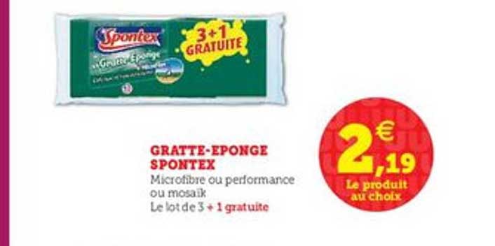 gratte-éponge spontex