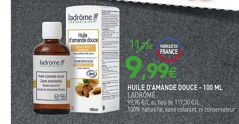 huile d'amande douce ladrôme