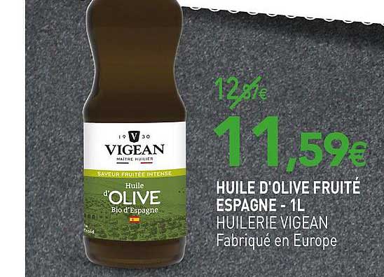 huile d'olive fruité espagne huilerie vigean
