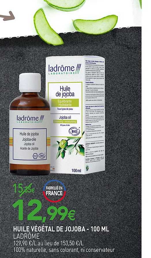huile végétal de jojoba ladrôme