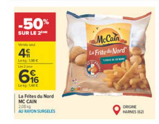 la frites du nord mc cain