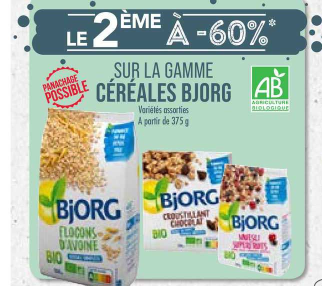 La Gamme Céréales Bjorg
