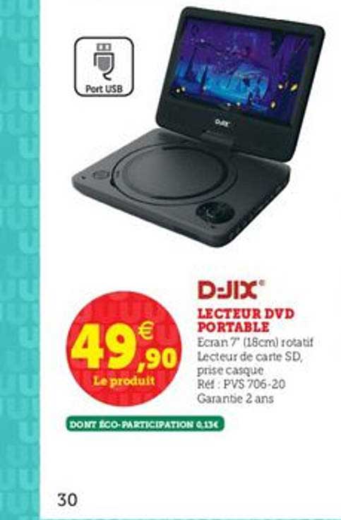 lecteur dvd portable d-jix