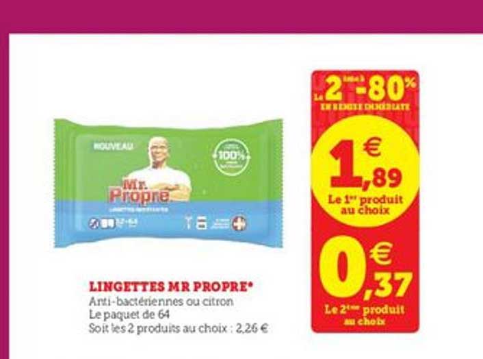 lingettes mr propre