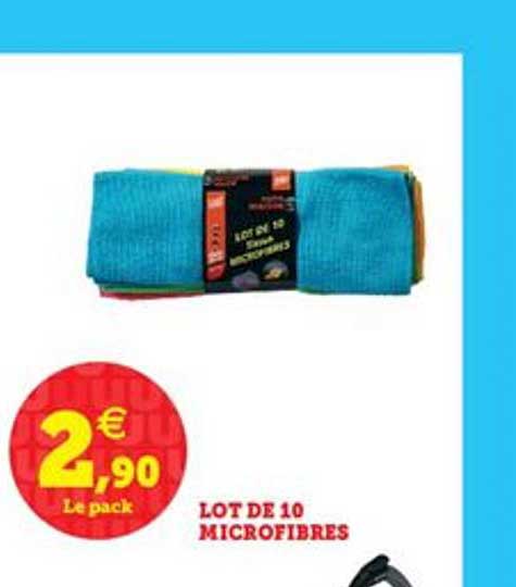 Lot De 10 Microfibre