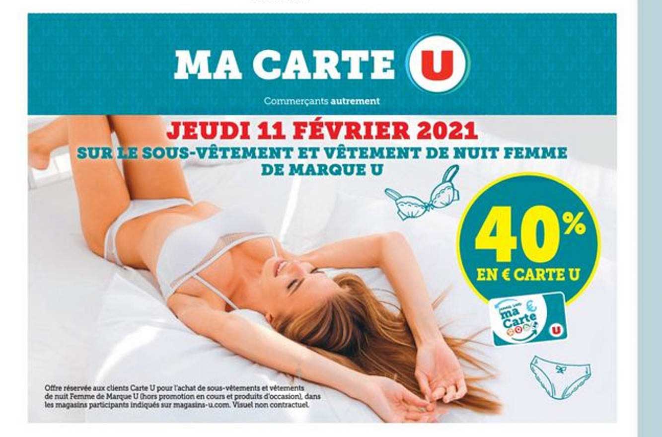 ma carte u : sous-vêtement et vêtement de nuit femme de marque u