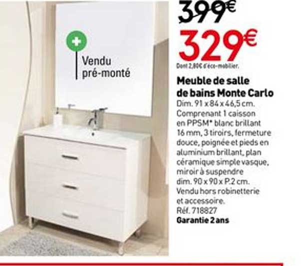 meuble de salle de bain monte carlo